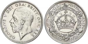 1 Crown Feriind Kiningrik (1922-) Argent George V (1865-1936)