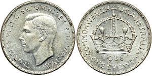 1 Crown Ôstralie (1788 - 1939) Argent George VI (1895-1952)