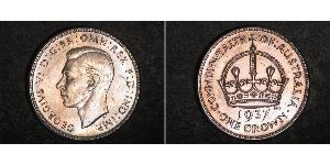 1 Crown Ôstralie (1788 - 1939) Argent George VI (1895-1952)