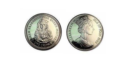 1 Crown Isle of Man Copper/Nickel Elizabeth II (1926-2022)