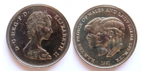 1 Crown Feriind Kiningrik (1922-) Cuivre/Nickel Elizabeth II (1926-2022)