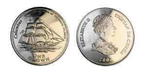 1 Crown Tristan da Cunha (archipel) Cuivre/Nickel Elizabeth II (1926-2022)