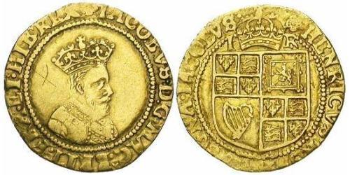 1 Crown Königreich England (927-1649,1660-1707) Gold Jakob I (1566-1625)