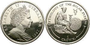 1 Crown Gibraltar (1704 - ) Kupfer/Nickel Elizabeth II (1926-2022)