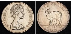 1 Crown Isle of Man Kupfer/Nickel Elizabeth II (1926-2022)