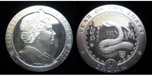 1 Crown Isle of Man Kupfer/Nickel Elizabeth II (1926-2022)