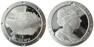 1 Crown Isla de Man Níquel/Cobre Isabel II (1926-2022)
