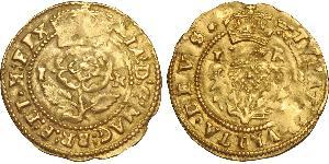 1 Crown Reino de Inglaterra (927-1649,1660-1707) Oro Jacobo I (1566-1625)
