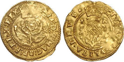 1 Crown Reino de Inglaterra (927-1649,1660-1707) Oro Jacobo I (1566-1625)