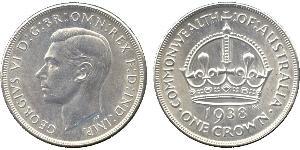 1 Crown Australia (1788 - 1939) Plata Jorge VI (1895-1952)