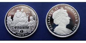1 Crown Gibraltar (1704 - ) Plata Isabel II (1926-2022)