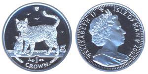 1 Crown Isla de Man Plata 