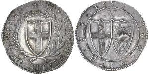1 Crown Mancomunidad de Inglaterra (1649-1660) Plata 
