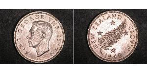 1 Crown Nueva Zelanda Plata Jorge VI (1895-1952)