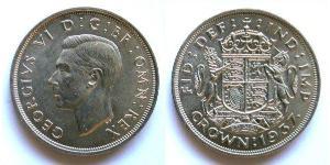 1 Crown Reino Unido (1922-) Plata Jorge VI (1895-1952)