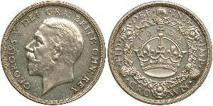 1 Crown Reino Unido (1922-) Plata Jorge V (1865-1936)