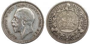 1 Crown Reino Unido (1922-) Plata Jorge V (1865-1936)