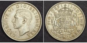 1 Crown Reino Unido (1922-) Plata Jorge VI (1895-1952)