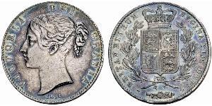 1 Crown Reino Unido de Gran Bretaña e Irlanda (1801-1922) Plata Victoria (1819 - 1901)