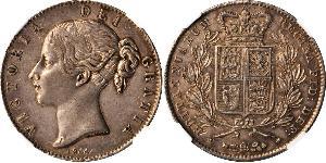 1 Crown Reino Unido de Gran Bretaña e Irlanda (1801-1922) Plata Victoria (1819 - 1901)
