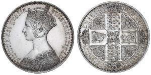 1 Crown Reino Unido de Gran Bretaña e Irlanda (1801-1922) Plata Victoria (1819 - 1901)