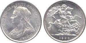 1 Crown Reino Unido de Gran Bretaña e Irlanda (1801-1922) Plata Victoria (1819 - 1901)