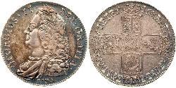 1 Crown Reino de Gran Bretaña (1707-1801) Plata Jorge II (1683-1760)