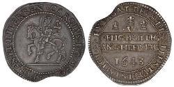 1 Crown Reino de Inglaterra (927-1649,1660-1707) Plata Carlos I (1600-1649)