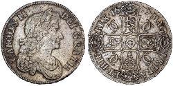 1 Crown Reino de Inglaterra (927-1649,1660-1707) Plata Carlos II (1630-1685)