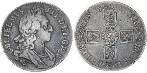 1 Crown Reino de Inglaterra (927-1649,1660-1707) Plata Guillermo III (1650-1702)