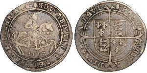 1 Crown Reino de Inglaterra (927-1649,1660-1707) Plata Eduardo VI  (1537-1553)