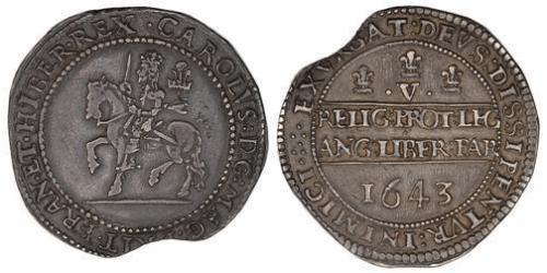 1 Crown Reino de Inglaterra (927-1649,1660-1707) Plata Carlos I (1600-1649)