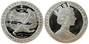1 Crown Isle of Man Platinum Elizabeth II (1926-2022)