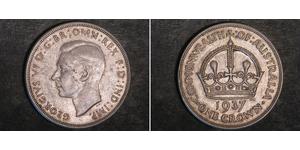 1 Crown Australien (1788 - 1939) Silber Georg VI (1895-1952)