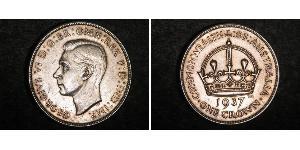 1 Crown Australien (1788 - 1939) Silber Georg VI (1895-1952)