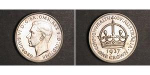 1 Crown Australien (1788 - 1939) Silber Georg VI (1895-1952)