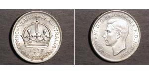 1 Crown Australien (1788 - 1939) Silber Georg VI (1895-1952)