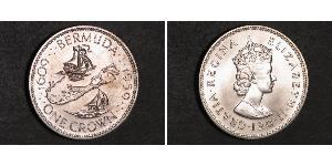 1 Crown Bermuda Silber Elizabeth II (1926-2022)