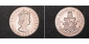 1 Crown Bermuda Silber Elizabeth II (1926-2022)