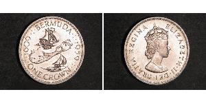 1 Crown Bermuda Silber Elizabeth II (1926-2022)