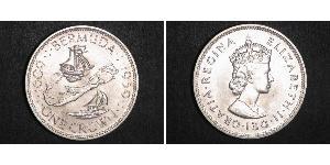 1 Crown Bermuda Silber Elizabeth II (1926-2022)