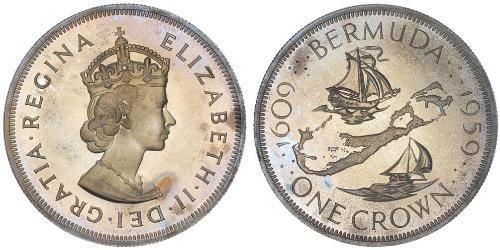 1 Crown Bermuda Silber Elizabeth II (1926-2022)