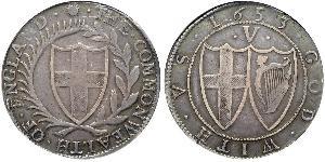 1 Crown Commonwealth of England (1649-1660) Silber 