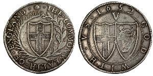 1 Crown Commonwealth of England (1649-1660) Silber 