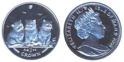 1 Crown Isle of Man Silber 