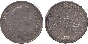 1 Crown Königreich England (927-1649,1660-1707) Silber Karl II (1630-1685)