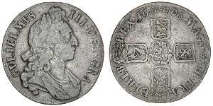 1 Crown Königreich England (927-1649,1660-1707) Silber Wilhelm III (1650-1702)