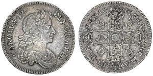 1 Crown Königreich England (927-1649,1660-1707) Silber Karl II (1630-1685)