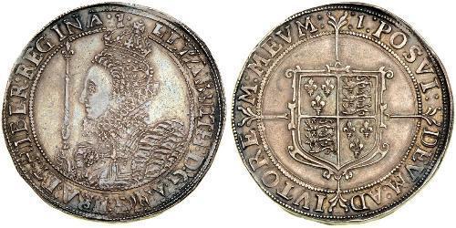 1 Crown Königreich England (927-1649,1660-1707) Silber Elizabeth I (1533-1603)