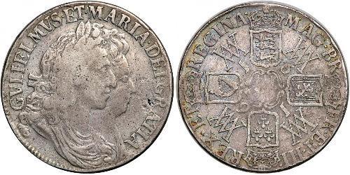 1 Crown Königreich England (927-1649,1660-1707) Silber Wilhelm III (1650-1702)